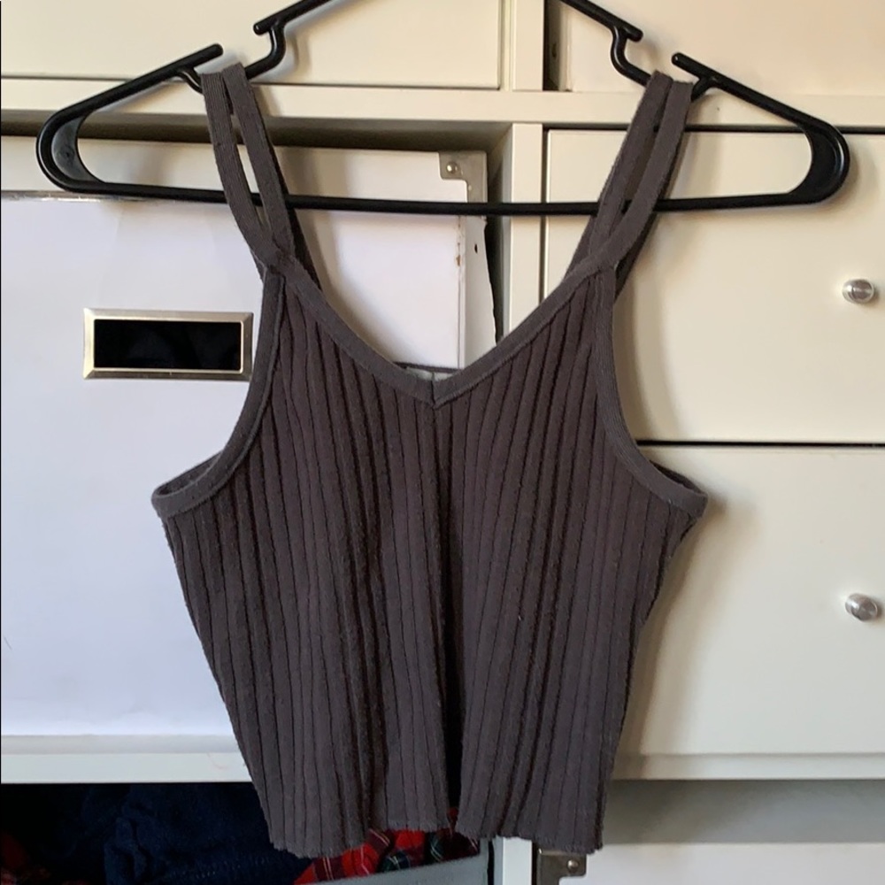 Double strapped tank top crop top